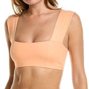 L*Space Womens Peach Convertible Square Neckline Bikini Swim Topsize Xsmall